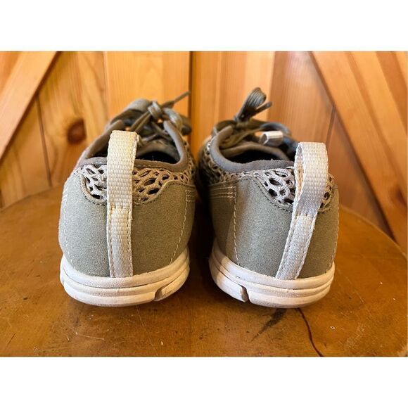 Keen Mercer Lace II CNX Sneaker Women Size 6.5 Brindle Khaki Leather Mesh - Picture 4 of 8